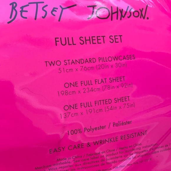 👄❤️ Betsy Johnson full sheet set - Picture 4 of 5